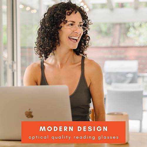 Miniatura 3 de Microvision Optical Flat Fold Ion Reading Glasses With Patented Rolling Hinge Technology and Compact Case For Women and Men