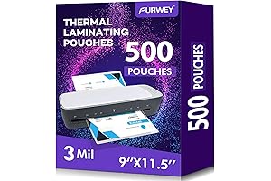 500 Pack Laminating Sheets for Effortless Document Protection