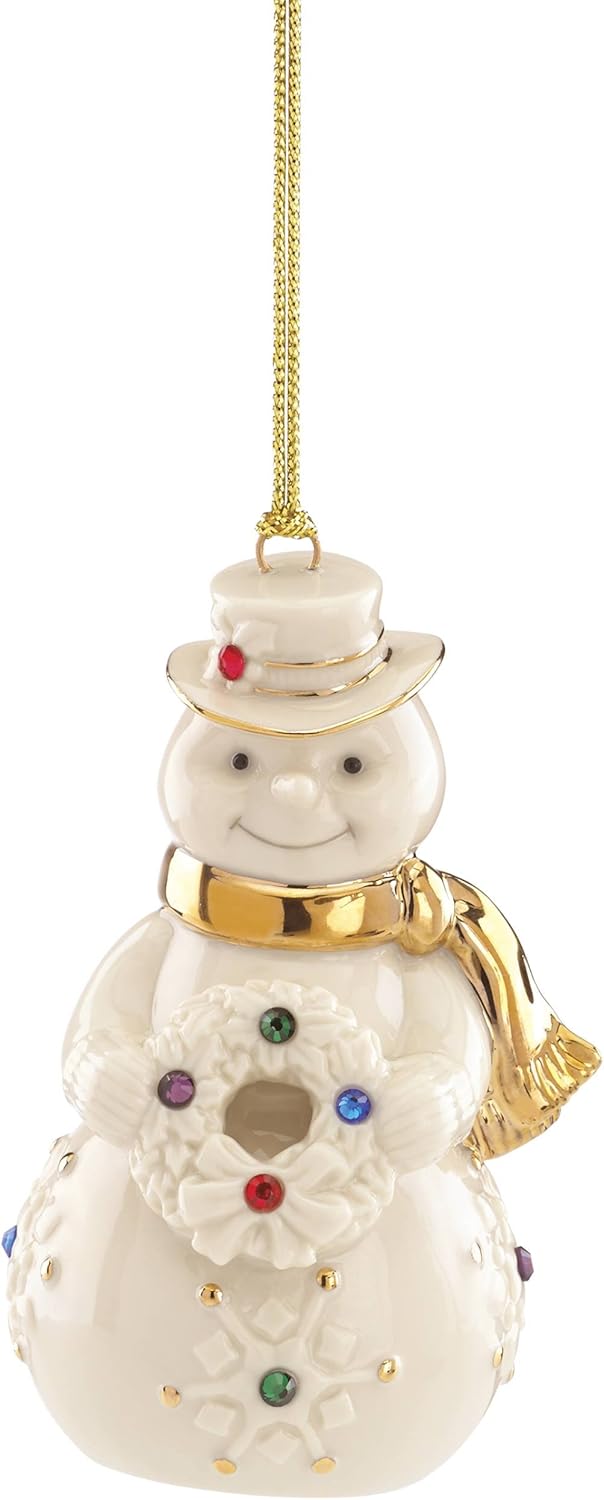 Lenox Holiday Gems Snowman Ornament Home & Kitchen