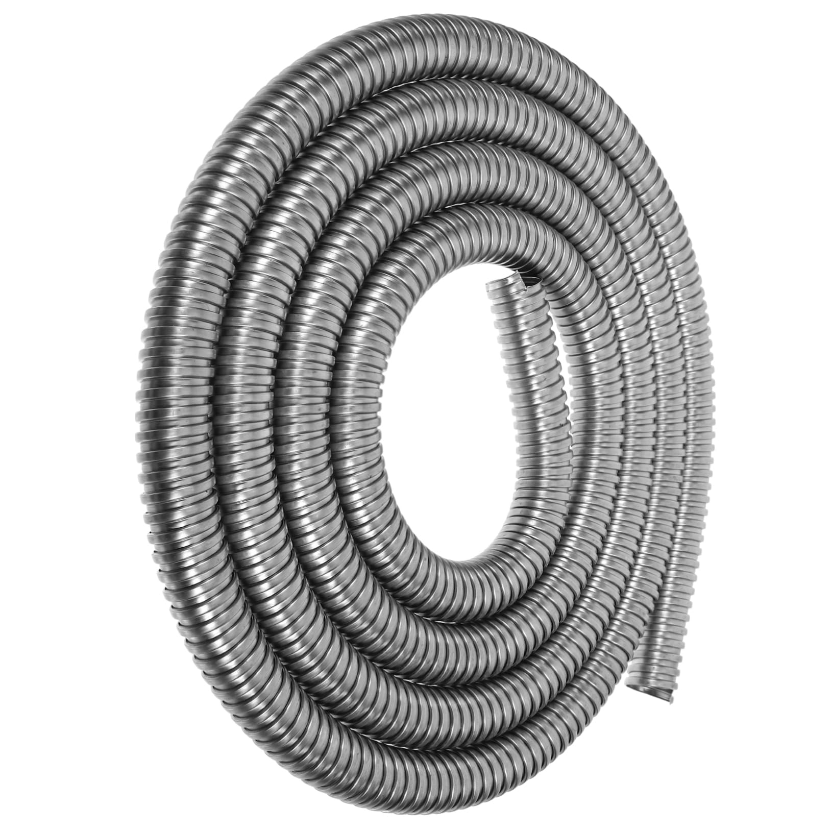 Alipis Stainless Steel Cable Sleeve Organizer – Silver, 304 Grade Spiral Wire Protection Hose For Organizing And Protecting Cables, Cords, And Hoses In Industrial Or Home Use