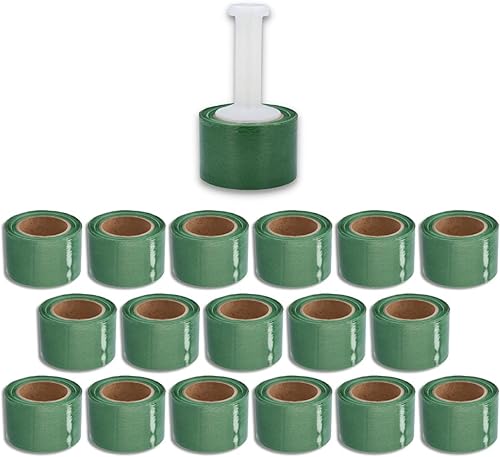 Vista 78 de PSBM - Mini envoltura elástica negra con asa, paquete de 12, 5 pulgadas x 1000 pies, calibre 80, adhesivo de plástico de tinte oscuro/opaco