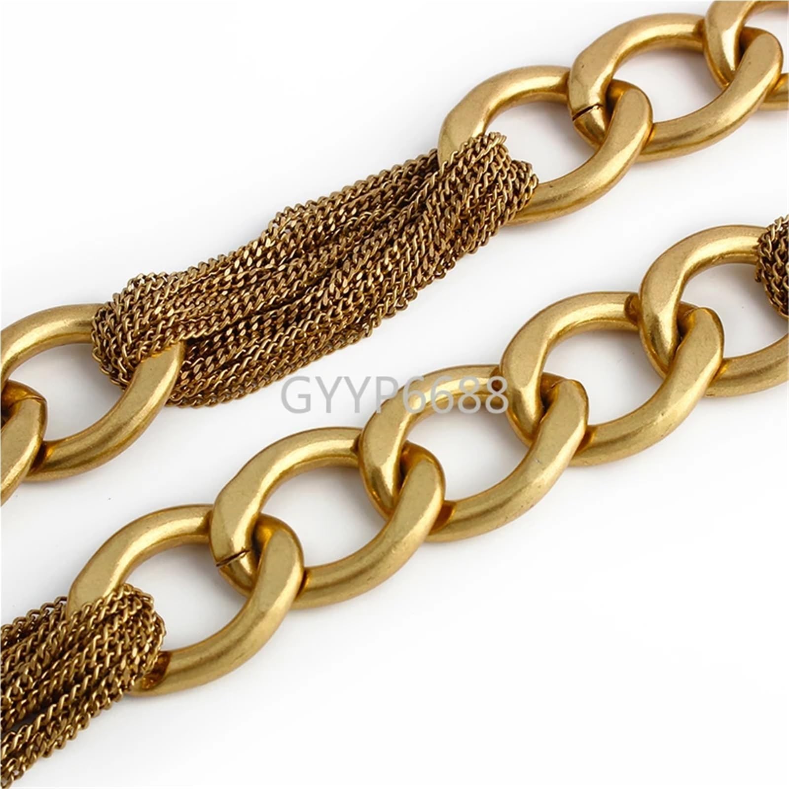Cadena para Bolso 1 Uds. Correa de cadena Metal desmontable 24MM ancho oro satinado for bolso repuesto, cruzado, accesorios cintura
