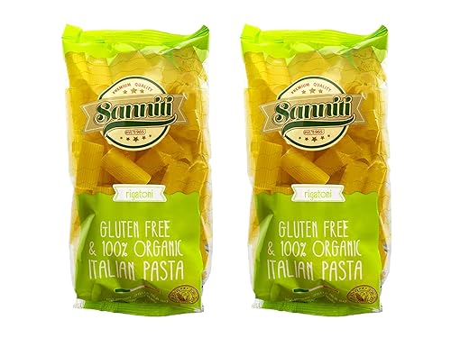 Sanniti Pasta italiana 100% orgánica, sin gluten, europea, kosher, vegana, sin OMG, hecha con maíz y arroz, importada de Italia, 8.8 onzas (paquete
