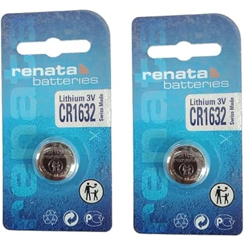 Renata CR1632 Batteries - 3V Lithium Coin Cell 1632 Battery (5 Count)