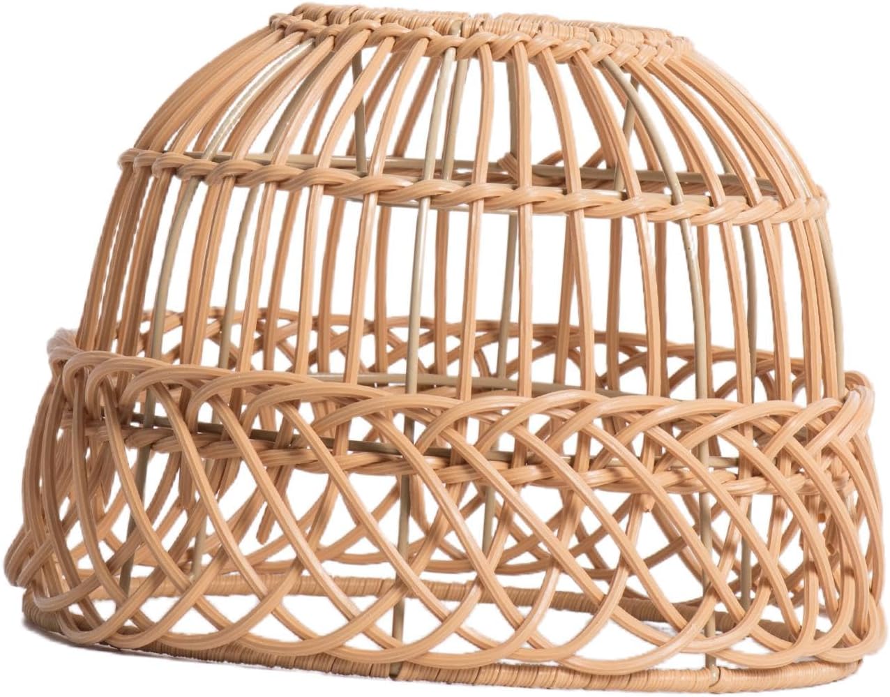 AWHAO Retro Pendant Lampshade Braided Rattan Pendant Lampshade Ceiling