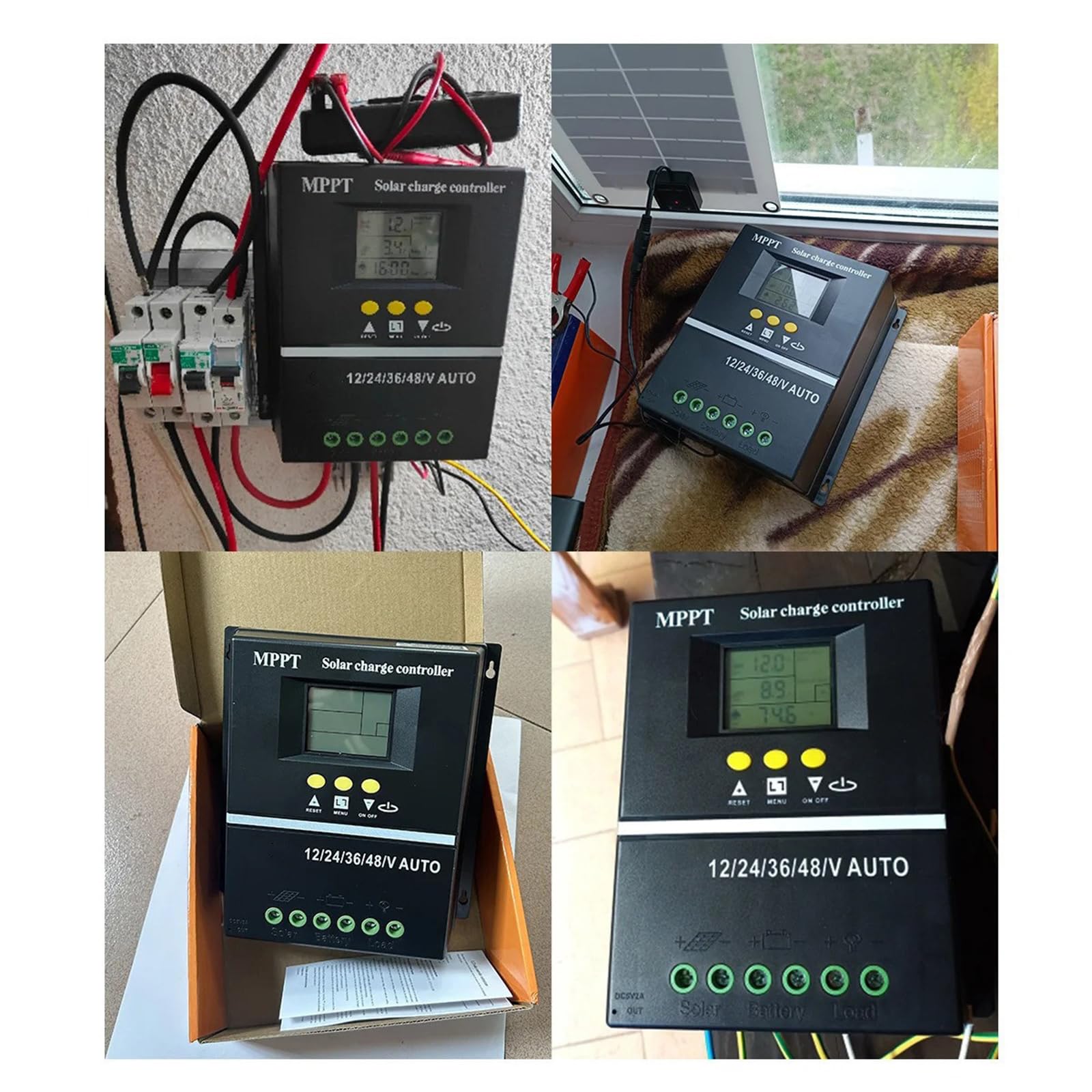Kontrolery paneli solarnych 150 A systemy ładowania akcesoria do domu ulepsza baterie życie odporne na warunki atmosferyczne wzory zewnętrzne solarne regulator mocy