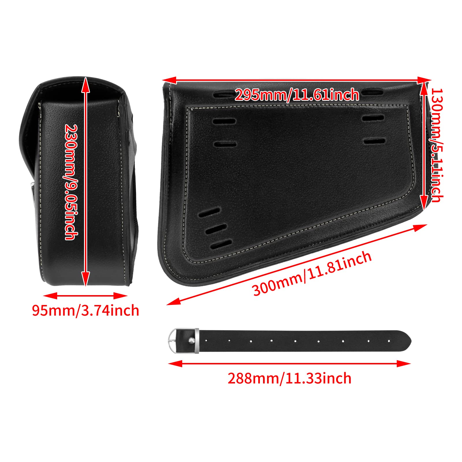 Amazon | HCmotorku バイク ツールバッグ サイドバック 汎用 荷物 工具