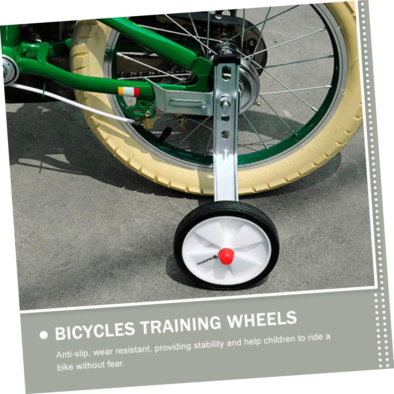 Boy Girl's Bike Stabiliser Wear-resistant Auxiliary Wheels for Enhanced Balance Easy to Install Fit for Boy Girl Bicycles Safe and Durable Support for Learning Riders