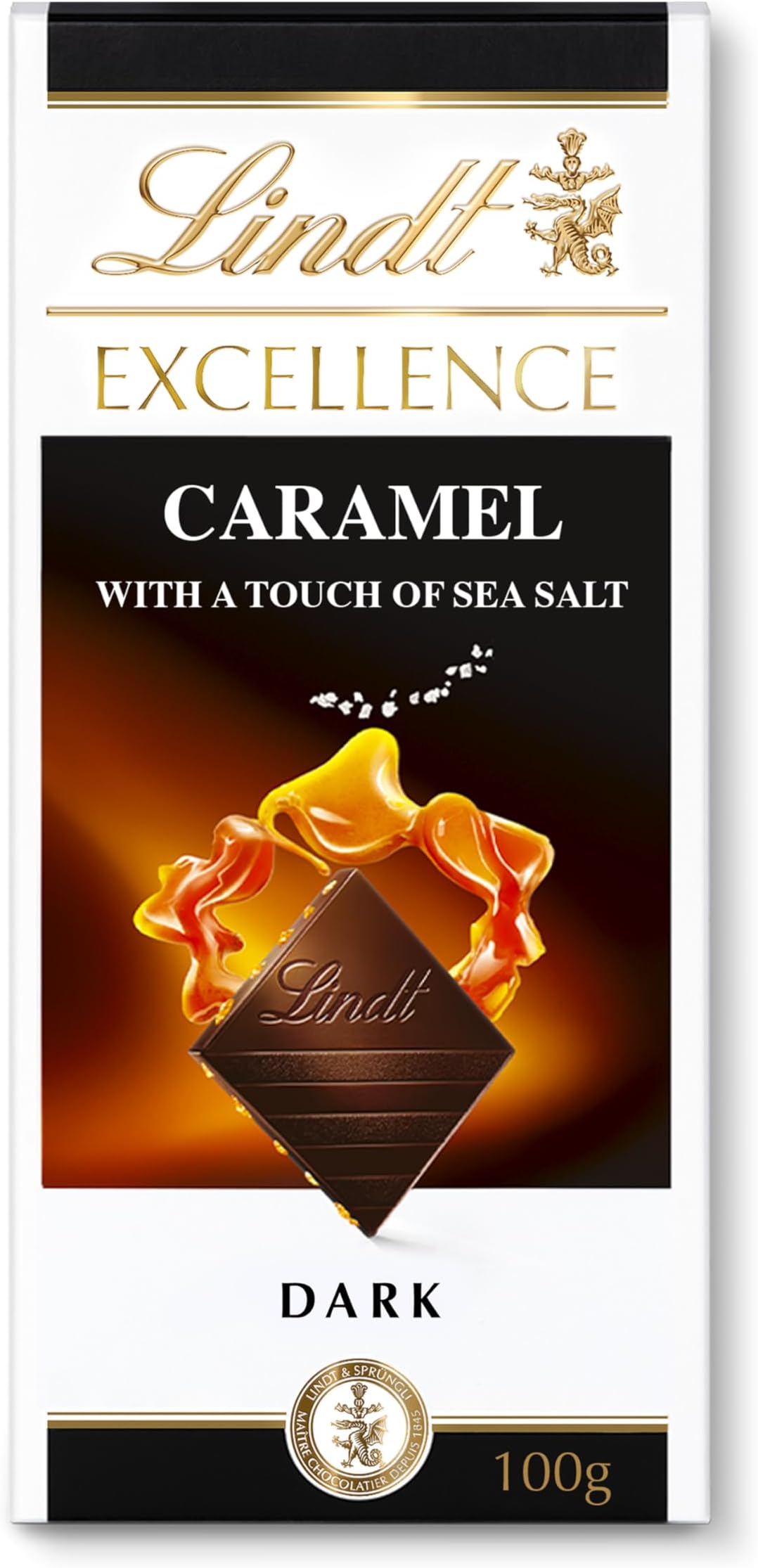 Excellence Caramel & Sea Salt Touch Dark Chocolate, 100 g
