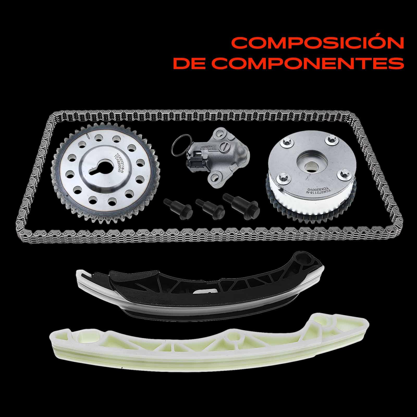 Frankberg Kit de cadena de distribución ajustador del árbol de levas | A1320510028; Compatible con: Fortwo Cabrio 451, Fortwo Coupé 451