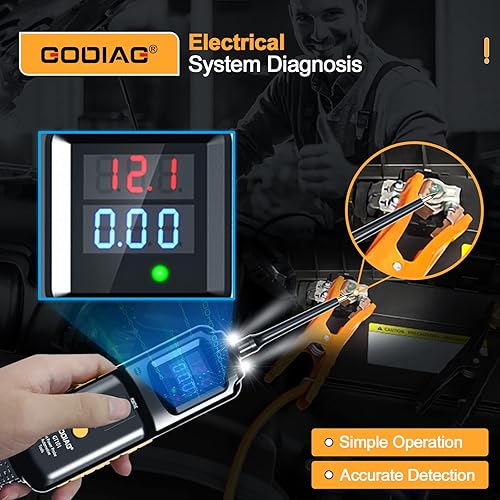 Miniatura 8 de GODIAG GT101 - Probador de sonda de circuito de potencia kit de herramientas de prueba de sistema eléctrico para buscador corto automotriz de 6 V 40