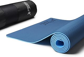 Fitness Mantra® TPE Dual Color Anti-Slip Yoga Mat with Cover Bag for Gym Workout and Yoga Exercise for Men & Women Fitnes... Price In India