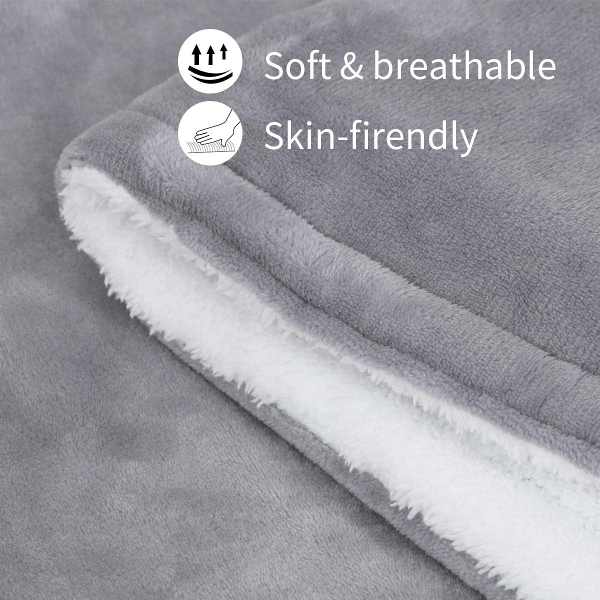 review Electric Heated Blanket Throw, JAQUETEA King Size Heated Blanket with 4 Heating Levels & 10 Hours Auto Off, Fast Heating Extremely Soft Flannel Machine Washable (72