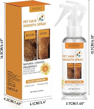 Silk Mist - Dog Spray, Leave In Dematting Action, Anti Static Function, Pet Grooming Category, Mat Knot Remover, 100ml Volume 190 Characters Exactly Unique Style Choice Words Usage