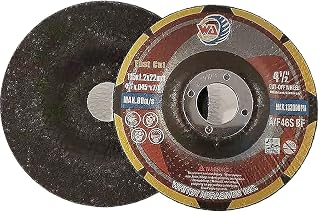 WA 25PACK - 4 1/2”x.045"x7/8" Depressed Center Cutting Wheels for Metal & Stainless Steel Cut-Off Discs Used On Angle Grinder Diameter 4 1/2 Inch
