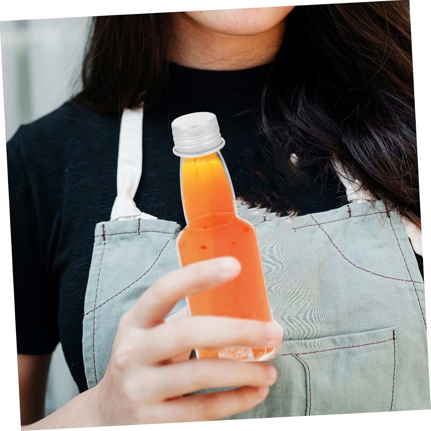 30pcs Convenient Plastic Juice Bottles Reusable Empty Bottles Water and Juice for Travel