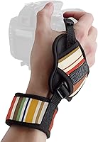 Vista 1 de USA Gear Cámara profesional con manija y correa de mano con diseño de neopreno acolchada y placa de metal. Compatible con Canon, Fujifilm, Nikon