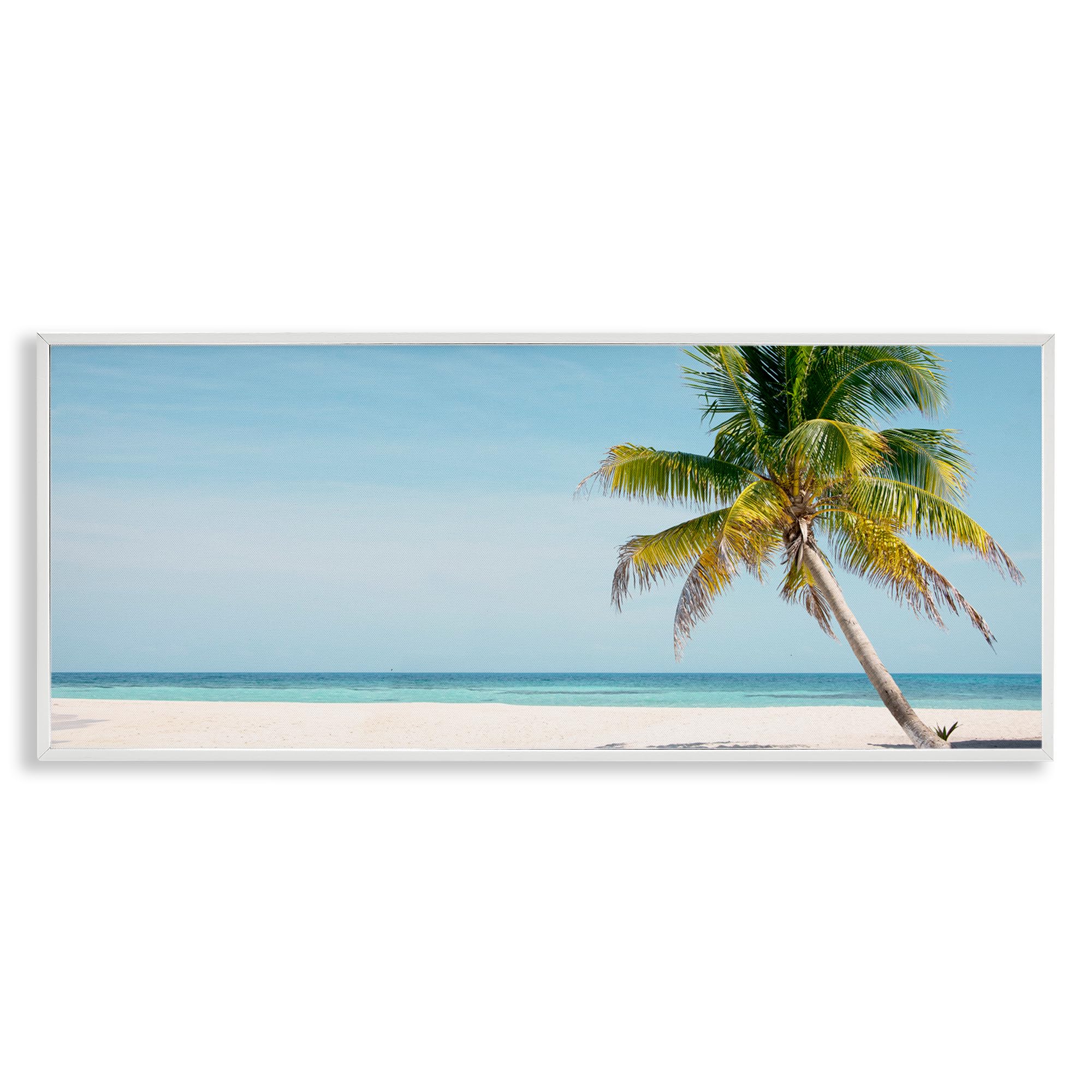 'Tropical Island Palm Tree'| Framed Giclee Art