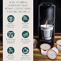 Vista 7 de Lifeboost Cápsulas de café de tostado ligero y bajo ácido, tazas K de café orgánico de origen único sin OMG - Compatible con 2 máquinas Keurig