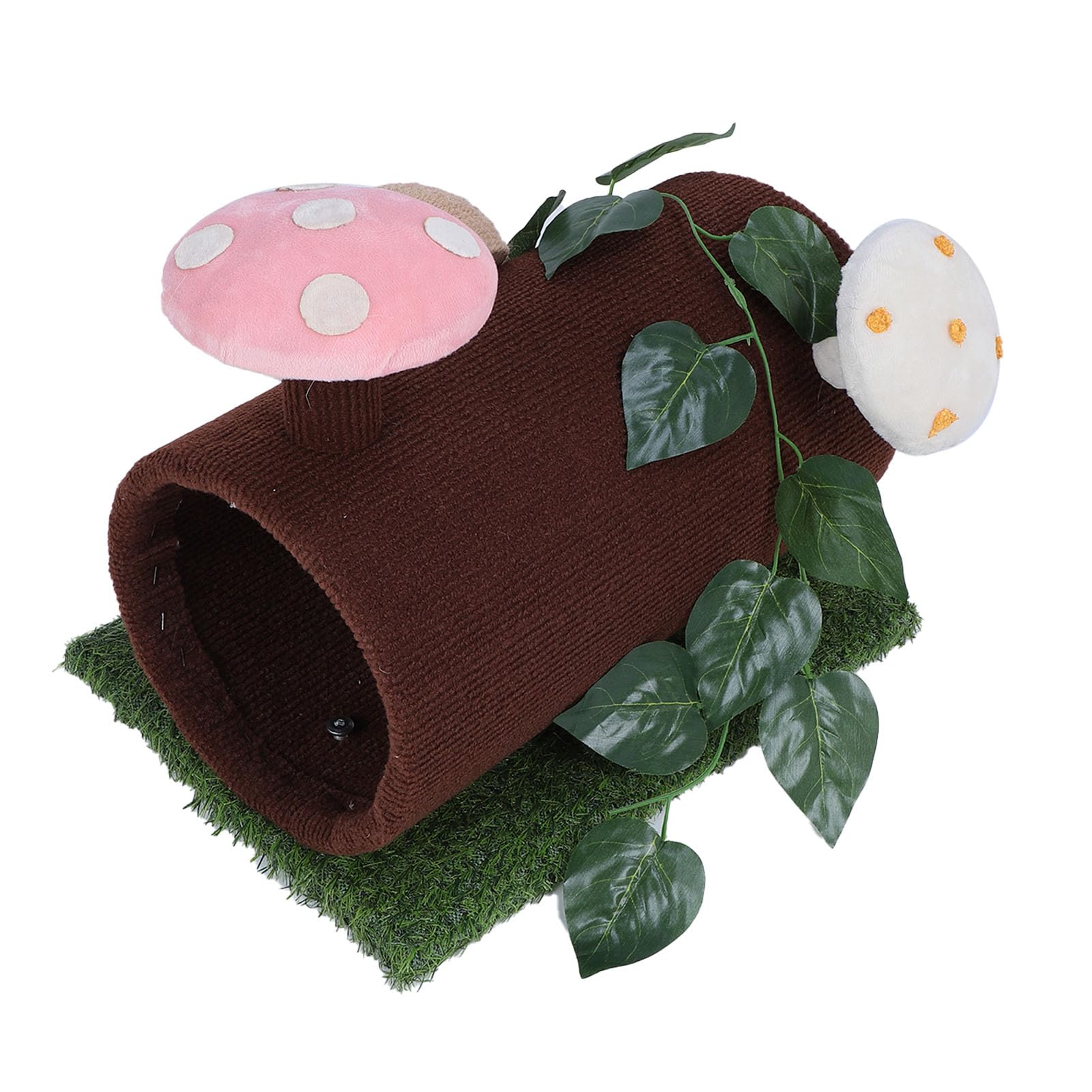 Tunnel giocattolo per gatti con tiragraffi comodo e multifunzionale per gatti interni, 43 x 32 x 34 cm