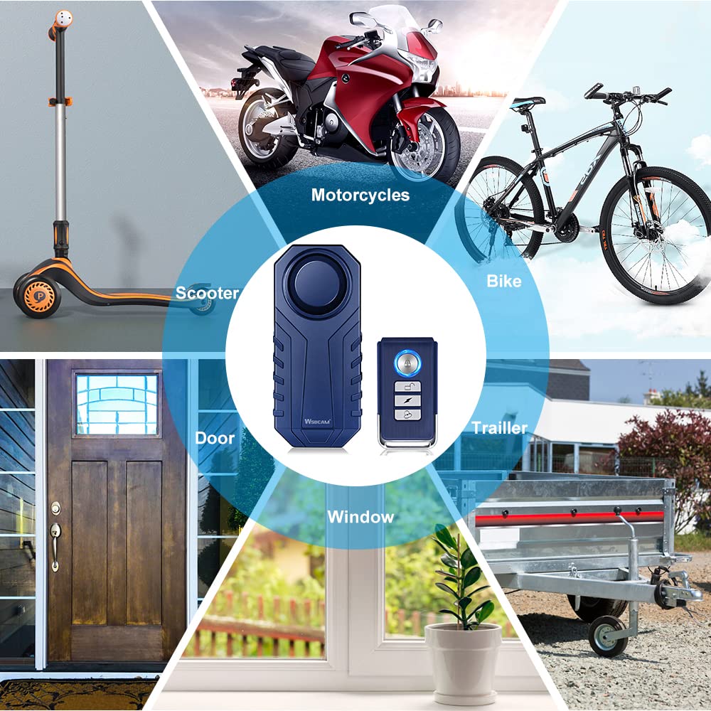 FYDUN Alarme Vélo sans fil antivol anti-vol Vibration Sensor Étanche