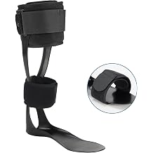 Jewlri AFO Drop Foot Brace, Drop Foot Stabilizer, AFO Support for Walking, Lightweight, Trimmable, Polyethylene, fits Most Shoes Easily Right, Small
