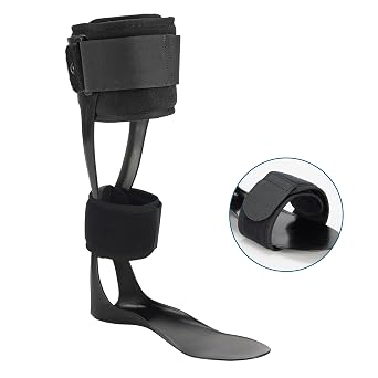 Jewlri AFO Foot Drop Brace for Walking, Foot Drop Stabilizer Right, Large