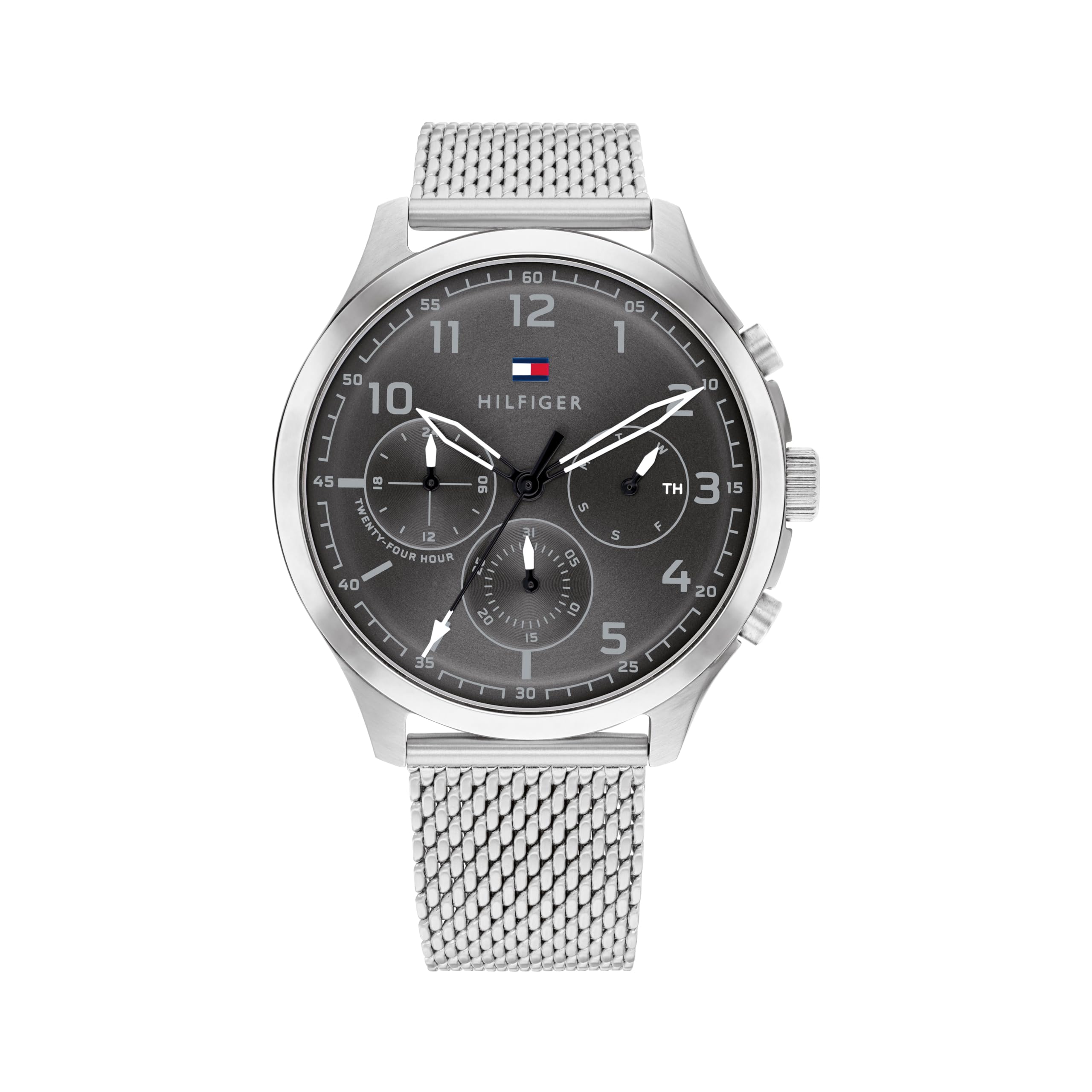 Tommy Hilfiger ASHER Men's Watch, Analog Silver / Grey