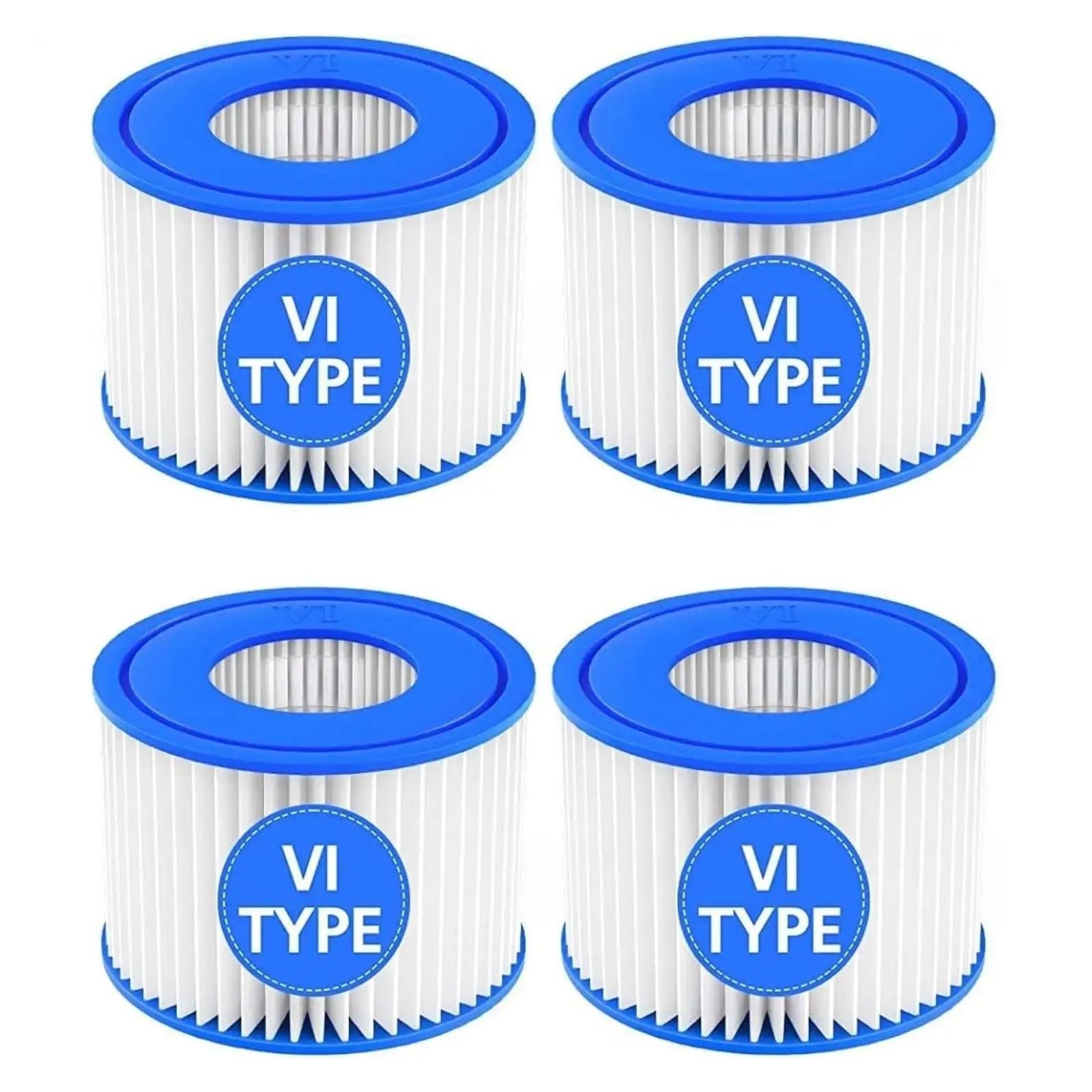 Cartuccia filtrante for Vasca idromassaggio Misura VI, Compatibile con Bestway, Compatibile con Lay-Z-Spa 90352E 58323, filtri Spa for Vasca idromassaggio(4PCS)