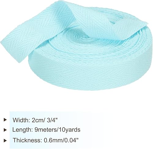 Vista 328 de PATIKIL Cinta de sarga de algodón de 3/4 pulgadas, 10 yardas, cinta de encuadernación al bies, cinta de espiga para costura, envoltura de regalos