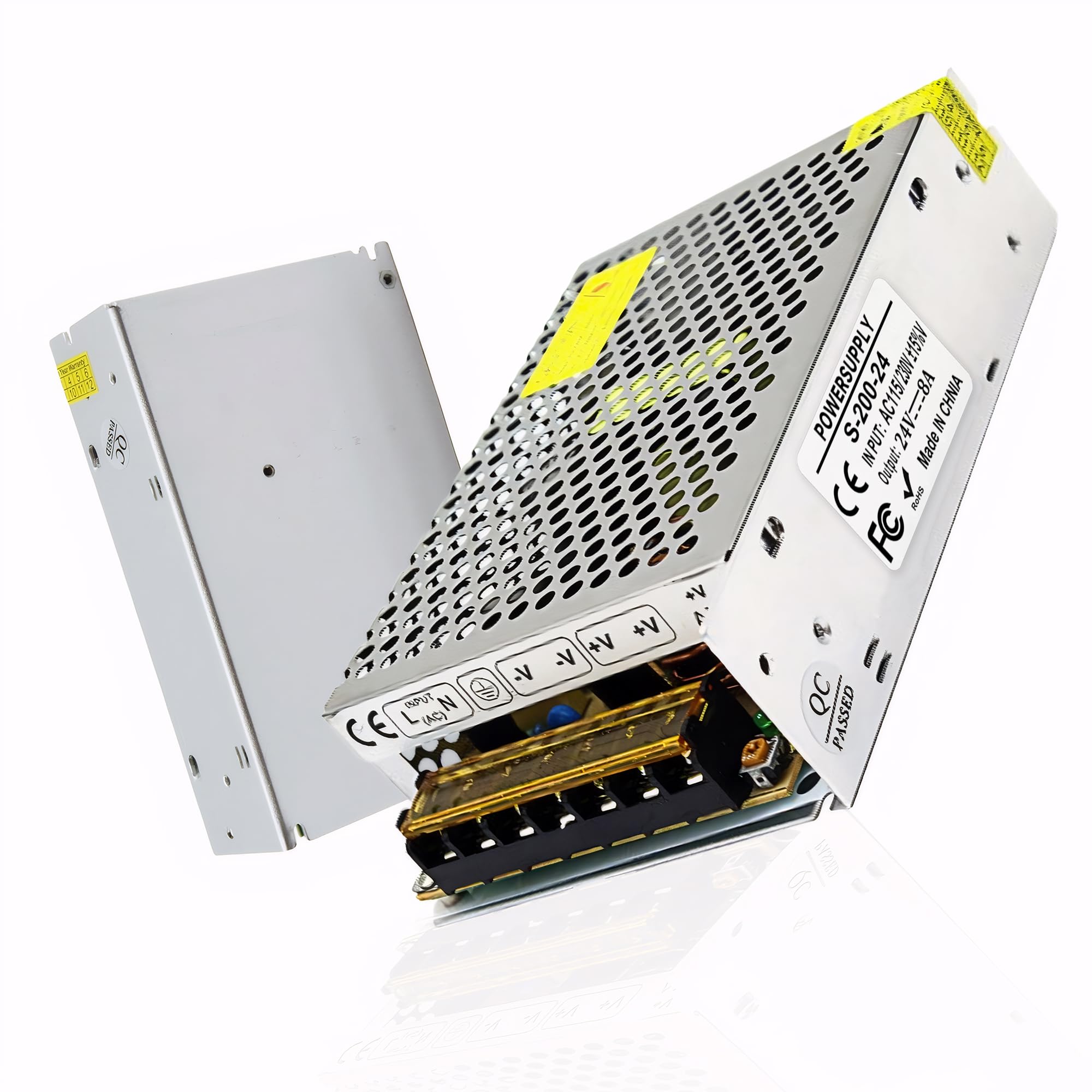 AC to DC Converter 110V to 24V 8.3A 200W Power Converter, AC 110V 220V to DC 24V Universal Switching Regulated Power Supply SMPS Transformer AC to DC Adapter for LED,CCTV,RV (DC24V-8.3A-200W)