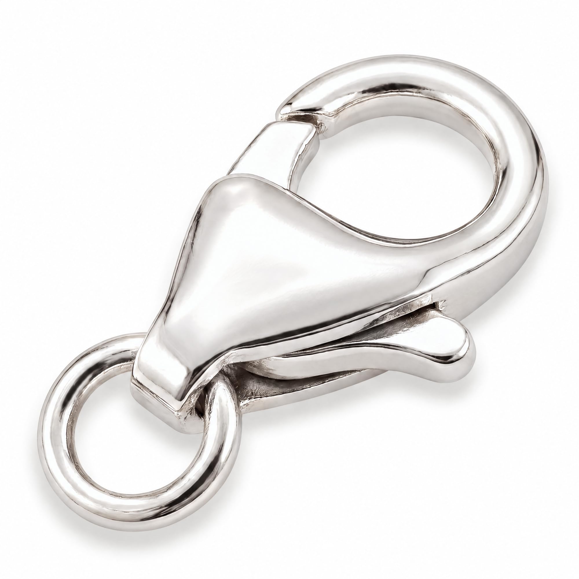 Kettenverschluss Silber 925 - Armband Verschluss 10 mm Karabinerverschluss | Verschlüsse für Armbänder, Armbandverschlüsse zum Basteln, Kettenverschlüsse, Schmuckverschluss, mit Biegering
