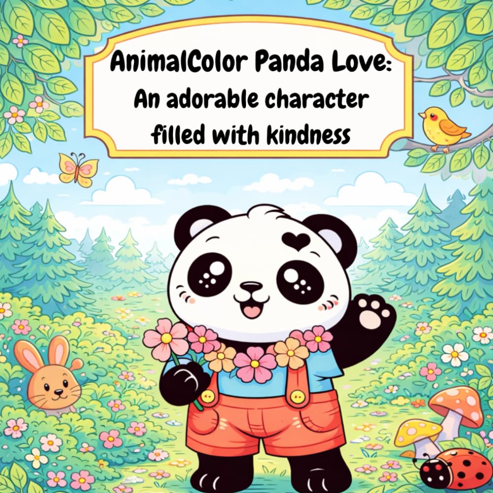 AnimalColor Panda Love: An adorable character filled with kindness