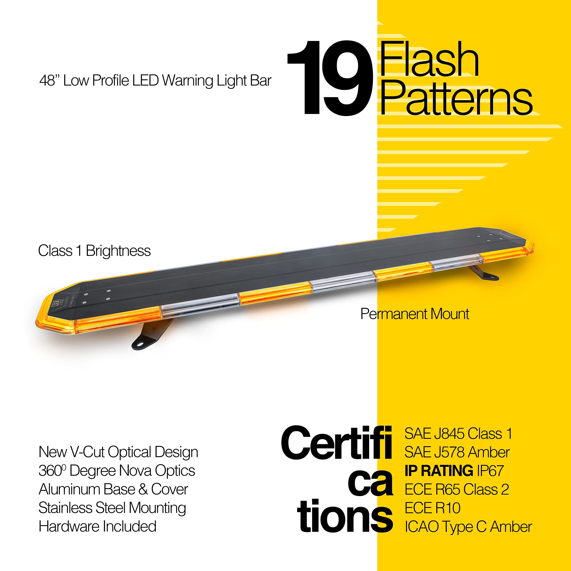 その他 amber Amazon.com: Pro Trucking Products Stellar Vision SLP1048 48