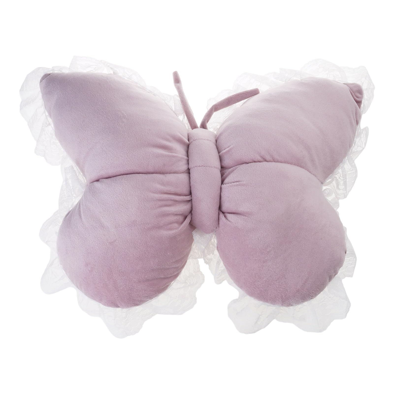 Jazuaiao Florals Embroidered Butterfly Backrest Pillow Soft PP Cotton Filled Accent for Living Room Bedroom Use Chair Comfort Cushion
