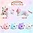 SQEQE Unicorn Cat Plush Mommy Cat Unicorn with 4 Cute Baby Kittens - Plushies Birthday Gifts for Boys and Girls