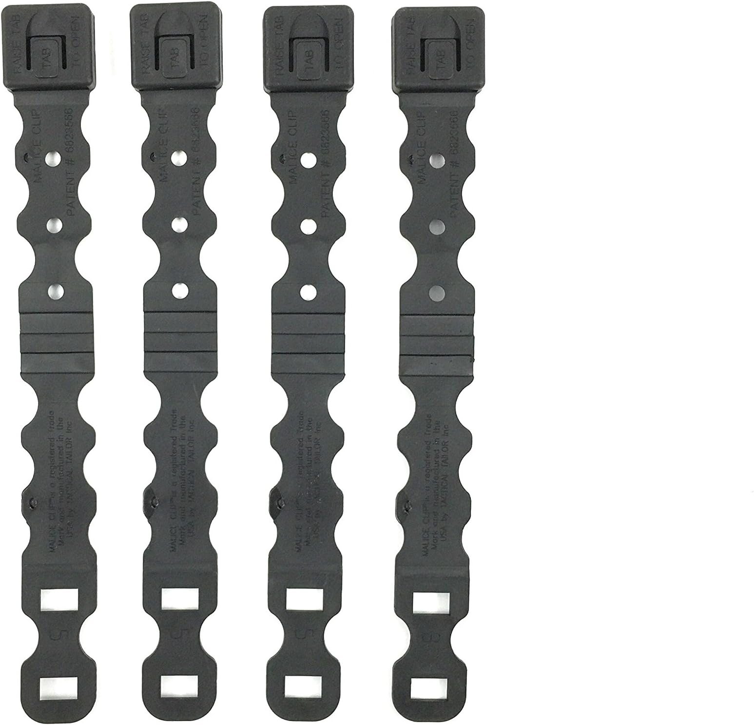 Tactical Tailor Fight Light Malice Clips - 4 pack (Short) (Black)