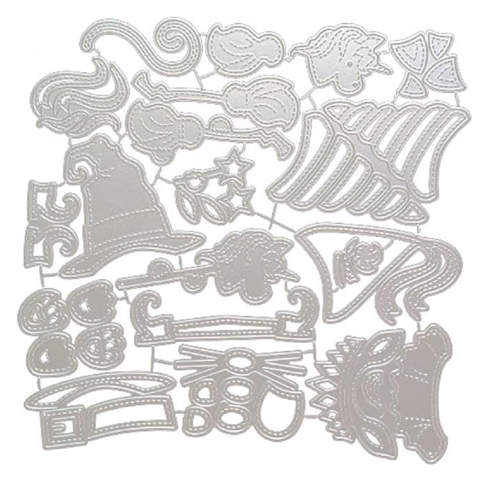 Kit de fabricación de moldes Troqueles de corte Troqueles de metal Troqueles de corte de gnomos Plantillas de corte DIY Plantilla de corte para álbum de recortes, tarjetas de papel, gofrado,