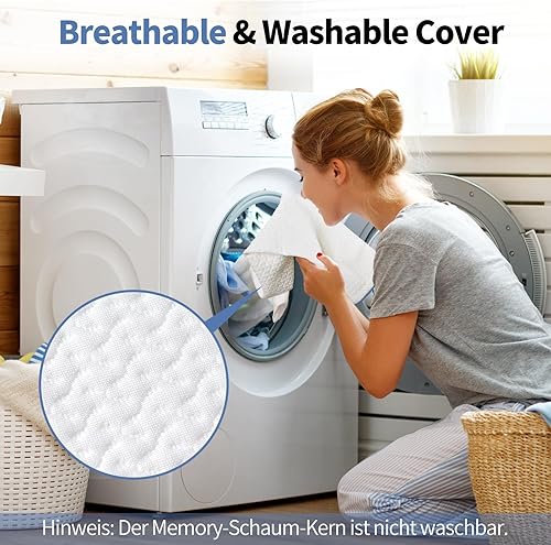 Miniatura 6 de Pozico Almohada de piernas para dormir de lado  Almohada ergonómica de espuma viscoelástica  Almohada de posicionamiento de piernas para rodilla,