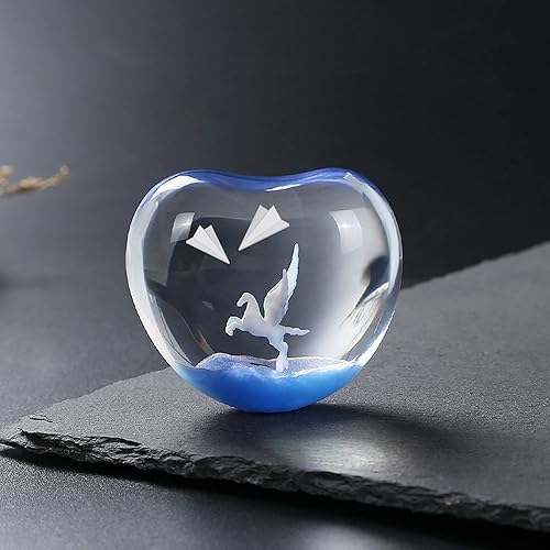 Miniatura 4 de Woohome 14 piezas de relleno de moldes de resina 3D, mini grúa de papel de caballo, papel para aviones, rellenos de resina 3D, suministros de