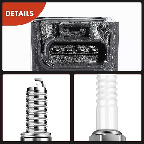 Miniatura 8 de A-Premium Juego de 4 bobinas de encendido y bujías de iridio compatibles con Mazda CX-5 2013-2018, 3 2012-2019, 3 Sport 2014 2016-2018, 6 2014-2017,