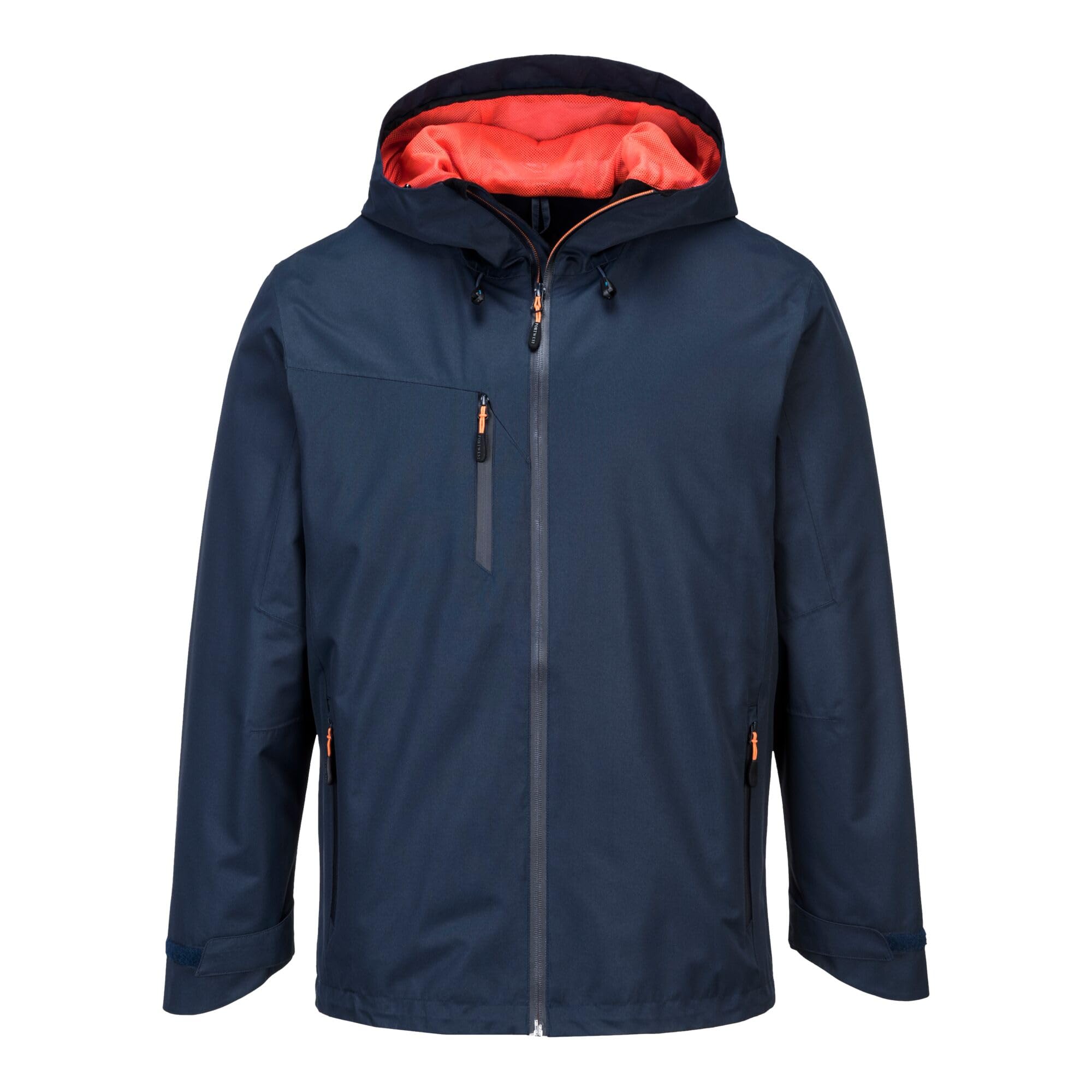 Portwest S600 Men's KX3 Waterproof Rain Jacket - Lightweight Shell Jacket with Hood Black, XX-Large