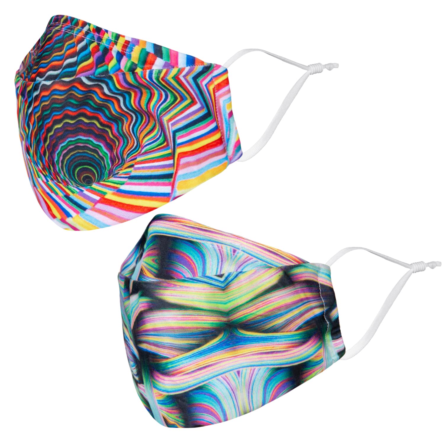 MADE IN USA,+MD Reusable and Washable Face Mask Cloth fwith Nose Wire and Filter Pocket,2Pcs Masks with 6 Filters…