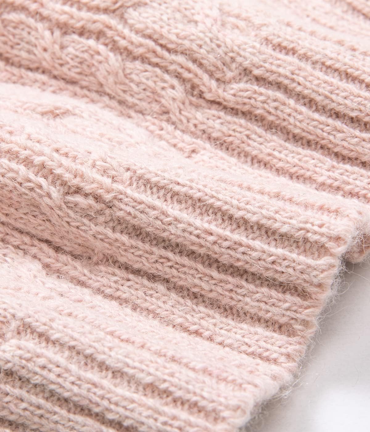 Villand 3 in 1 Womens Wool Hat Gloves & Scarf Winter Set, 3 Piece Cable Knitted Beanie Hat for Women with Gift Box