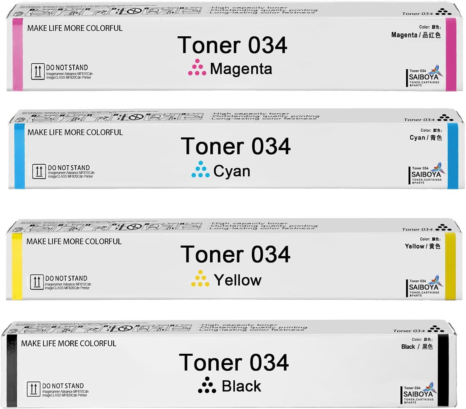 Set Cartucce Toner Canon GPR-55 Nero Ciano Magenta Giallo Per Stampanti C5535i/C5540i Set Toner Canon GPR-55 - Foto 4