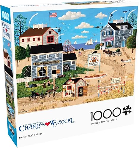 Vista 21 de Buffalo Games - Charles Wysocki - Witch's Bay - Rompecabezas de 1000 piezas para adultos - Rompecabezas desafiante perfecto para noches de juego