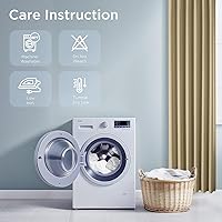 Vista 9 de CUCRAF - Cortinas opacas beige de 45 pulgadas, juego de 2 paneles con bolsillo para barra, cortinas para oscurecer dormitorios y sala de estar