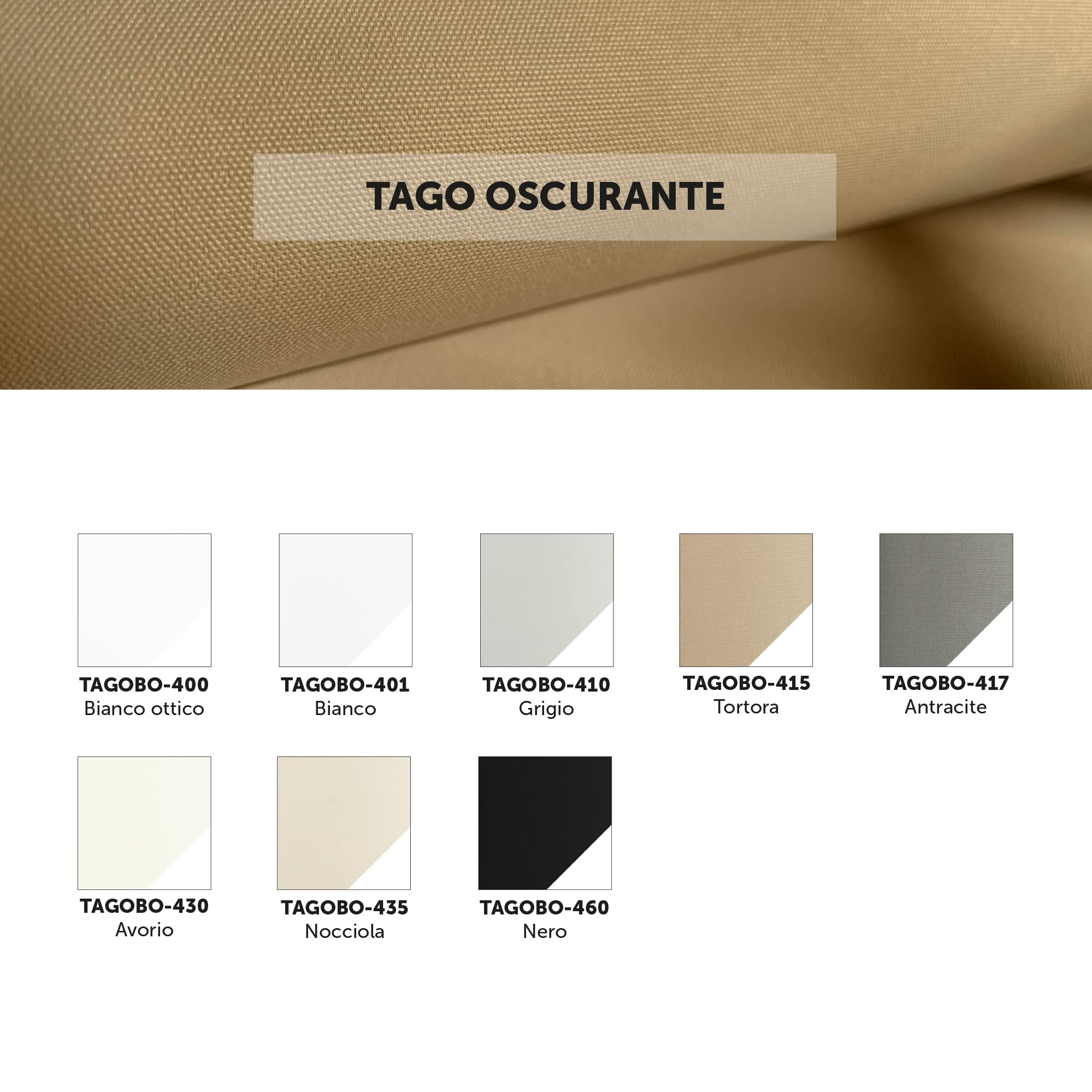 OR Tende - Tenda a Rullo Oscurante TAGO su misura 150x150 cm Personalizzabile per interni per porta finestra e basculante Made in Italy