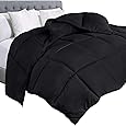 Utopia Bedding Duvet 200 x 220 cm, 370 GSM Warm Duvet, White Blanket with Corner Tabs (Black)
