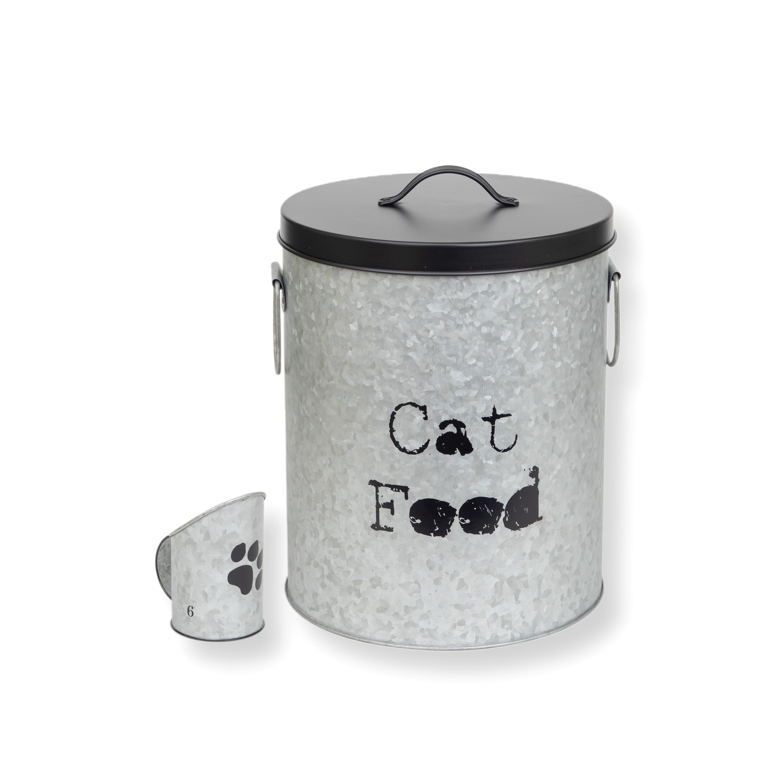 Recipiente mediano de almacenamiento de alimentos para mascotas de 40 libras con cuchara, duradero y hermético para mayor frescura, diseño minimalista y reciclable, enorme recipiente de